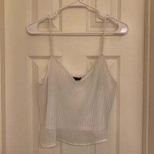 Kendall and Kylie chiffon ribbed cami